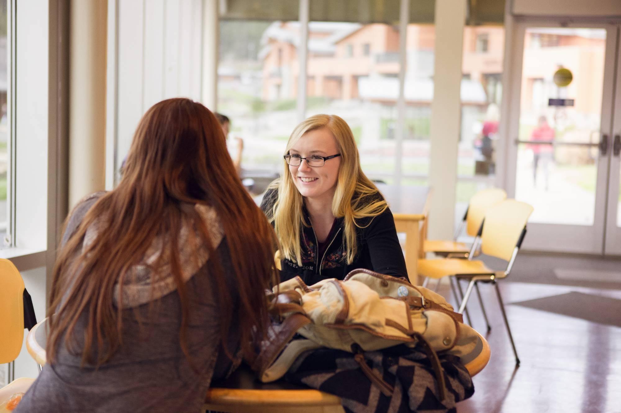 Students talking